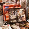Caixa de Presente de Material para Diário de Jardim Dreamweaver Conjunto de Cadernos Artísticos Vintage Papel Base Adesivos Ingleses Pré-Cortados