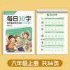 Caderno síncrono para alunos do ensino fundamental Edição de educação popular Caneta de prática diária chinesa pincel de descompressão livro de exercícios de palavras grandes descompressão