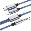 Para Huawei áudio automotivo 2 em 1 adaptador Apple adaptador lightning AUX áudio 3,5 mm