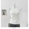 Estilo Puro Deseo Chica Picante Top de Punto sin Mangas con Cuello Halter Descubierto para Mujer Verano 2026 Nuevo Delgado Favorecedor Tendencia para Mujer