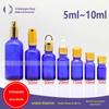 5ml~100ml Frasco de Vidro Frasco Azul para Óleo Essencial Frasco Vazio Reembalado Frasco Cosmético Frasco de Amostra Artefato de Amostra de Essência