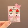 Clip para oreja para niños Nuevo estilo luminoso lindo caricatura agujero para la oreja Pendientes de princesa pendientes personalizados accesorios para pendientes de niña