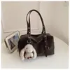 Bolsa Boston Grande Capacidade Retrô Comércio Exterior Bolsa Feminina Nova Moda Luxo Leve Nicho Bolsa Tote Bolsa de Ombro sob o Braço Tendência