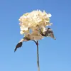 Hortensia de un solo tallo en colores otoñales retro con fruto, flor artificial HD, adecuada para decoración del hogar, bodas y estudios.