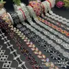 Pedrería Vidrio Resina Adhesivo Termofusible Diamante Caliente Forma Especial Código de Barras Cuello Cinta de Encaje Accesorios para Ropa Joyería DIY