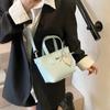 Bolsa Simples de Alta Qualidade Moda Feminina Estilo Ocidental Cesta de Comida Bolsa Balde 2025 Nova Moda Versátil Bolsa Transversal