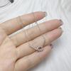 Nuevo collar con cadena de clavícula anudada de plata esterlina S925 para mujer, diseño de nicho, collar cruzado, moderno, sencillo y popular, collar ligero de lujo.