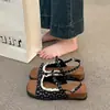 Sandalias Romanas de Cuña para Usar sobre Faldas, Sandalias Francesas Florales de Una Correa para Mujer 2026, Estilo Veraniego, Nuevo Estilo de Hada