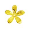 Accesorios para la Cabeza de Muñeca de Juguete Pieza de Flor Metálica Flor de Cinco Hojas de 33 mm Soporte de Flor de Hierro Dorado para Joyería