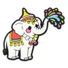 Amuletos de zapato de goma suave de PVC para el Festival Songkran tailandés, Accesorios para zuecos del Festival de Salpicaduras de Agua, Hebillas de zapato, Accesorios decorativos DIY para bolsa de playa