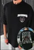 2025 verano nuevo comercio exterior Europa y Estados Unidos Amazon tesoro impresión digital camiseta manga corta cuello redondo top