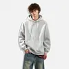 Sudadera con capucha retro americana al por mayor para adolescentes, sudaderas multicolor versátiles de estilo casual holgado y moderno para parejas