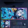Tapete de Mouse Luminoso RGB Desenho Animado, E-Sports Extra Grande Espessado Lan House Escritório Qck Teclado de Jogos Mesa Pad Atacado