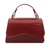 Bolso bandolera pequeño cuadrado de moda estilo ins 2026, con bloques de color estilo coreano, brillante, nuevo, texturizado, para el día a día