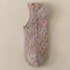 Meias de Veludo Coral para Mulheres, Meias Grossas de Veludo para Casa, Meias de Barco Meio Veludo com Silicone Antiderrapante, Meias Femininas, Atacado de Comércio Exterior