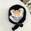 Adorable Sombrero de Peluche de Panda con Protección para los Oídos Pingüino Pareja Infantil Ocio Cálido Lindo Viaje Invierno Sombrero Universal