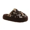Chinelos Peludos Birkenstock com Estampa de Leopardo para Mulheres, Adequados para Uso Externo, Novos Modelos Outono/Inverno 2026, Chinelos de Pelúcia de Algodão com Solado Macio e Toque de Luxo