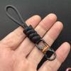 Llavero antirrobo y antipérdida de 8 palabras con cuerda de paraguas de 10 cm y candado de 8 palabras, cordón portátil para exteriores, cuerda colgante con hebilla.