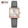 Reloj de Cuarzo Oufani para Commuter con Caja de Aleación, Elegante Reloj para Mujer, Resistente al Agua 30m, Alta Estética, Reloj de Pulsera Cuadrado para Mujer