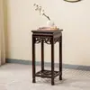 Soporte para Flores de Madera Maciza Estilo Chino, Estilo Song Huizong, Soporte de Piso de Roble Rojo y Olmo para Macetas de Peces Bonsai, Soporte para Flores Simple para Interiores de Alta Resistencia