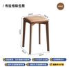 Taburete de Madera Maciza Taburete Silla Apilable Bolsa Suave Taburete Cuadrado Taburete Alto Taburete de Mesa de Comedor Hogar