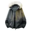 Chamarra de algodón con capucha estilo americano Zeshandiao para mujer, parka engrosada nueva de invierno 2026, abrigo cálido de algodón, abrigo acolchado de algodón moderno