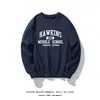 Serie de TV Americana Stranger Things Sudadera Redonda Periférica para Hombre y Mujer de Hawkins Escuela Secundaria Hawkins Manga Larga Otoño e Invierno t