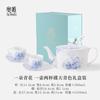 Xícara de Café e Pires de Porcelana Branca de Jingdezhen Jogo de Café Cerâmico para Chá da Tarde Requintado de Alto Valor Xícara de Café de Luxo Leve para Presente