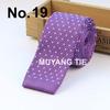 Série de tricô gravata de lã masculina moda negócios Casamento gravata de noivo Gravata de tricô plana estreita coreana