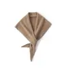 Bufanda de Punto de Cachemira Pura Nueva para Mujer, Bufanda Triangular para el Cuello, Protección para el Cuello, Cálida y Versátil, Color Sólido, Bufanda Pequeña para el Cuello de Otoño e Invierno