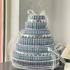 Bolo de espuma para lanche modelo decoração com pasta americana prática forma de bolo 4/6/8/ 10 polegadas base de bolo de espuma