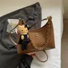 Bolso de Hombro Retro de Cadena de Gama Alta 2025 Otoño e Invierno Nuevo Estilo Moda Femenina Tendencia Bolso de Hombro Cruzado