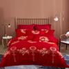 Punto Directo Jet Tela Elegante de Satín Tela para Sábana de Cama Satín Derretido Lisi Rojo Boda Tela de Algodón para Sábana de Cama