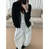 Moletom com capuz e estampa floral estilo coreano para mulheres, novo modelo outono 2026, caimento solto, emagrecedor, jaqueta curta cardigã casual para mulheres
