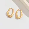 Pendientes Grandes de Gota de Agua de Forma Irregular con Curvas Suaves y Asimétricas para Realzar Rostros Cuadrados y Redondos, Accesorio Versátil y Lujoso