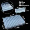 Caja rectangular de plástico pp de fábrica, caja de almacenamiento transparente para piezas, caja de almacenamiento cuadrada para empaque de productos pequeños