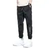 Calças Casuais de Verão Atacado Seda de Gelo Masculino Finas Respiráveis Versáteis Modernas Largas Joggers Camuflados Calças Cropped Masculinas