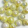 Cuentas redondas de 16 mm con degradado UV de dos colores, hechas a mano, para cadena de teléfono móvil, pendientes, accesorios, cuentas sueltas