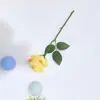 Rosa Búlgara Flores Artificiales Hechos a Mano Flores Artificiales Decoración de Sala de Casa de Alta Gama Ramo Decoración de Dormitorio Sala de Estar