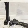 Botas altas de moda para mujeres petite, con tacones altos, suelas gruesas y tacones gruesos, diseñadas para añadir altura