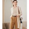 Cárdigan de cachemira con cuello en V Nuevo para Primavera y Otoño para mujer, suelto, adelgazante, de longitud media, suéter exterior, estilo suave, sin botones, prenda interior