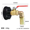 Conector de accesorios para válvula de barril IBC de tonelada Amazon transfronterizo adaptador de barril de tonelada S60*6 a grifo de latón de 3/4 de pulgada