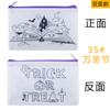 Estuche para Lápices Graffiti Cpce Doble Cara Tela No Tejida Rpet Estuche para Papelería Infantil Bolsa con Cremallera para Colorear Dibujos Animados Temporada de Regreso a Clases