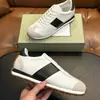 Estilo Europeo Nuevas Zapatillas Deportivas Casuales de Cuero Genuino de Caña Baja con Cordones Bloques de Color Zapatos para Hombre Marca de Lujo de Moda