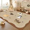 Tapete grande estilo retrô com estampa de cachorro, tapete de brincar para quarto infantil, tapete para sala de estar e quarto, design simples de desenho animado, tapete para casa
