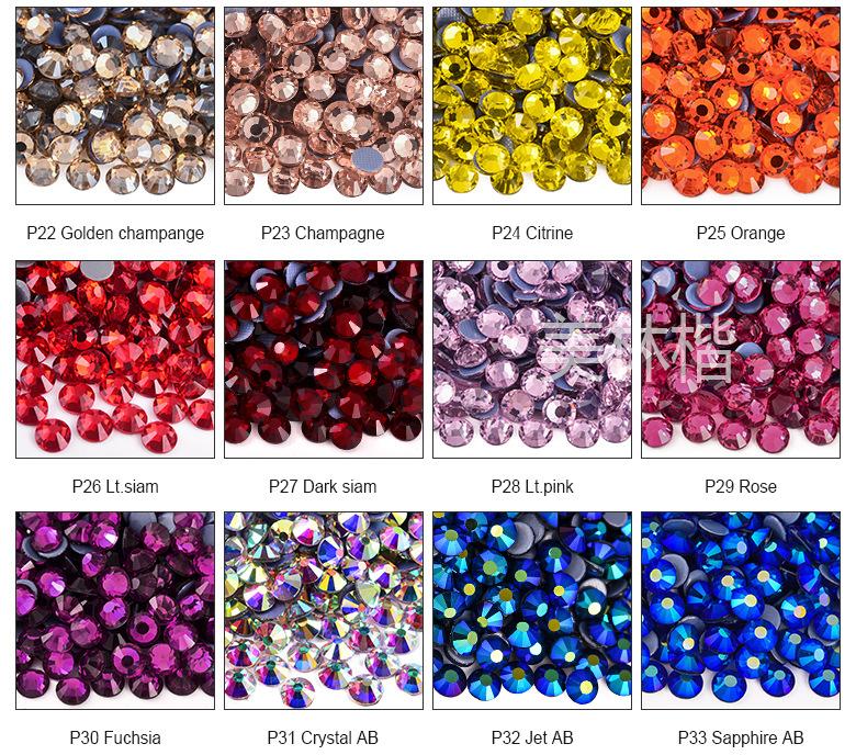 A4-烫钻玻璃平底钻水钻美甲钻diy服饰批发_03