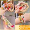 Versión coreana del anillo para el cabello del intestino grueso para niños, cuerda para el cabello de animales de dibujos animados, lindo bebé que no daña la banda para el cabello con cuerda para el cabello