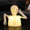 Adorno Luminoso Popular Transfronterizo de Calabaza y Calavera para Halloween, Luz de Noche, Decoración de Atmósfera para Escritorio de Casa Embrujada y Sala de Escape