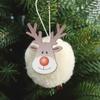 Pingente de Árvore de Natal Alce Decoração de Natal Pingente de Decoração de Árvore de Natal Pequeno Cervo Pendurado Novos Acessórios de Natal