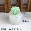 Molde de silicone DIY para combinação de bola de cactos suculentos espelhada, feito à mão, resina UV, molde para bolo